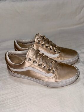 ✨👟 Vans Old Skool Metallic Rose Gold Sneakers – Youth 5.5 / Women’s 7.5 👟✨